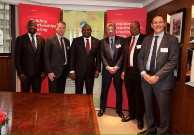 Ambode third left in in London