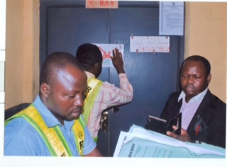 Officials of RRBN sealing one of the X-Ray units