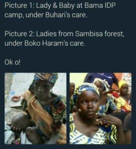 The Chibok, IDP girls photos trending on social media