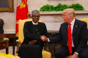 Buhari, Trump at White House: Trump endorses suspension of Twitter by President Buhari