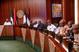 Buhari and the Northern Governors at the meeting