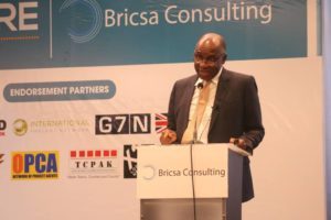 Minister of Transportation, Mr Rotimi Amaechi at the 6th Annual East Africa Transport Infrastructure Conference in Nairobi Kenya.