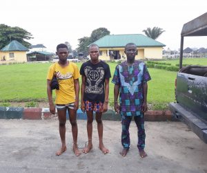 The kidnap suspects arrested in Rivers by soldiers