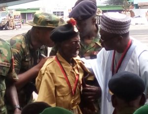 104- year-old World War ll Veteran of the Nigerian Army, Adamo Aduku (NAN)