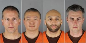 (L-R) Former Minneapolis police officers, Derek Chauvin, Tou Thao, Thomas Lane, and J. Alexander Kueng. Photo: Insider.com