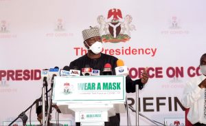 Chairman, Presidential Steering Committee (PSC) on COVID-19 and Secretary to the Government of the Federation (SGF), Mr Boss Mustapha,