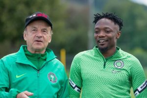 Rohr and Super Eagles captain, Ahmed Musa
