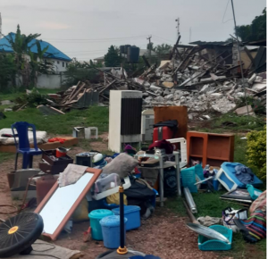 One of the houses of allies of Oshiomhole demolished by Obaseki
