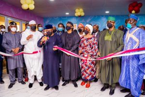Minister of Health, Ehanire and others during the commissioning of the projects at the hospital