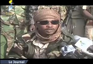 Lt.-Gen. Mahamat Idriss Deby (middle), heads the transitional council in Chad following the death of his father, immediate past President Idriss Deby in the aftermath of an exchange with rebels.