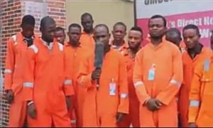 Some of the repentant Niger Delta militants kidnappers and armed robbers