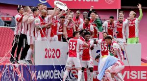 Ajax secured their 35th Dutch championship after beating FC Emmen 4-0 in Amsterdam on Sunday.