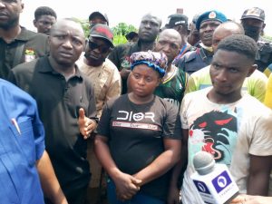 Some of the persons rescued from kidnappers' den in Benin, Edo State