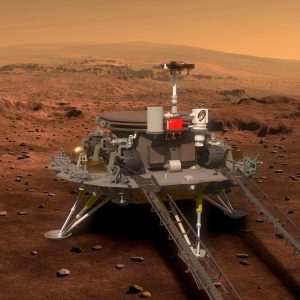 China’s Tianwen-1 spacecraft on the Mars surface.