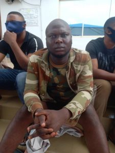 The 22-year-old former soldier, Jamiu and the other suspects