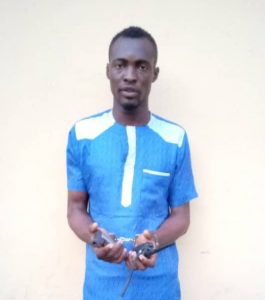 Omotayo Olaiya: arrested for threatening to kill a woman with a gun at Ebute-Metta area of Lagos.