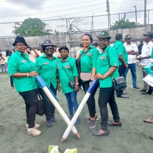 A Cross section of Journalists in the State were at the parade led by Stanley Job Stanley,Rivers State Chairman of NUJ carrying the symbolic Pen which is the tool trade.