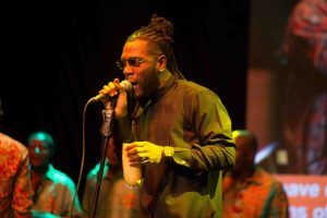 Burnaboy performing one of Fela's Songs at the event
