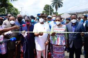 L-R: Former Governor of Rivers State, Sir Celestine Omehia; former Deputy Speaker House of Representatives, Rt. Hon. Austin Opara; former Nigeria's Senate President, Senator Iyorchia Ayu; Governor of Rivers State, Nyesom Ezenwo Wike, Deputy Governor of Rivers State ,Dr. (Mrs) Ipalibo Harry-Banigo and the Speaker, Rivers State House of Assembly, Rt. Hon. Ikuinyi-Owaji Ibani during the inauguration of Pabod Breweries Bypass road and Oginigba-Ordinance Link Road in Port Harcourt on Friday. Picture: Inline image L-R: Former Governor of Rivers State, Sir Celestine Omehia; former Deputy Speaker House of Representatives, Rt. Hon. Austin Opara; former Nigeria's Senate President, Senator Iyorchia Ayu; Governor of Rivers State, Nyesom Ezenwo Wike, Deputy Governor of Rivers State ,Dr. (Mrs) Ipalibo Harry-Banigo and the Speaker, Rivers State House of Assembly, Rt. Hon. Ikuinyi-Owaji Ibani during the inauguration of Pabod Breweries Bypass road and Oginigba-Ordinance Link Road in Port Harcourt on Friday.