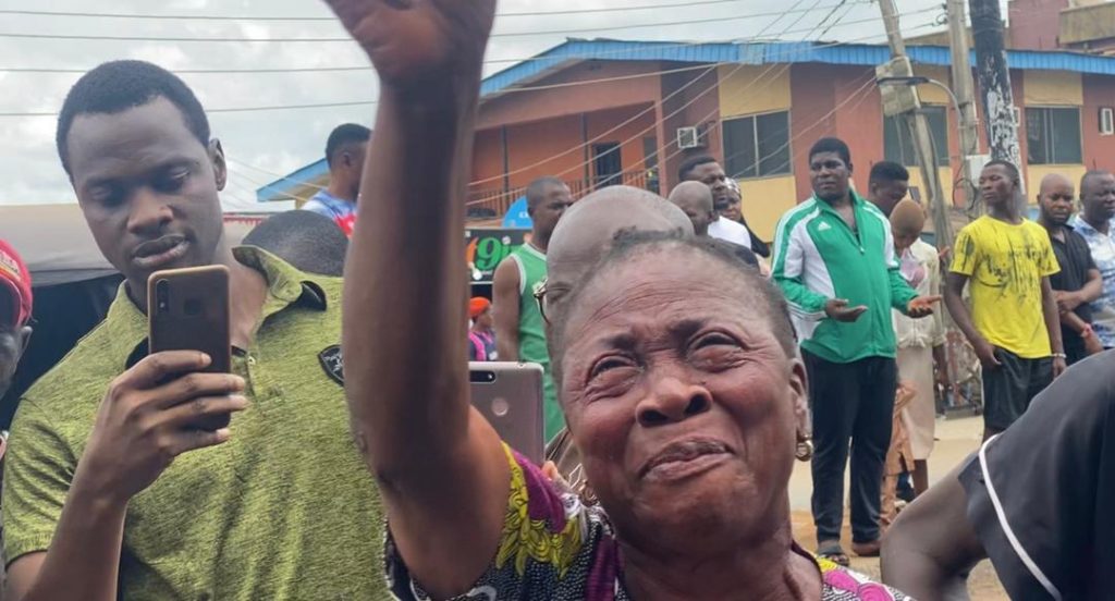 Some residents of the area where SCOAN is located on Sunday