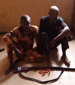 The hunters arrested for shooting youths during burial ceremony by the police in Edo