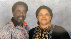 Evelyn, right, wife of TB Joshua