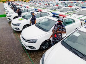 Some of the vehicles donated to the police by Ogun state government
