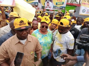 Members of APC during the protest in Abeokuta