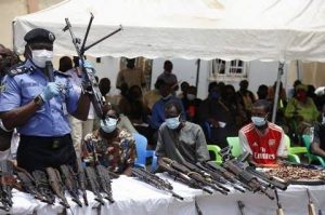 Force PRO holding up one of the locally manufactured AK-47s