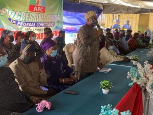APC stakeholders at Ojo LGA during the stakeholders’ meeting over the party’s ward congress on Thursday in Lagos.