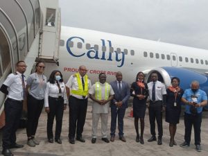 One of the planes handed over to Aero Contractors by the Cross River State government