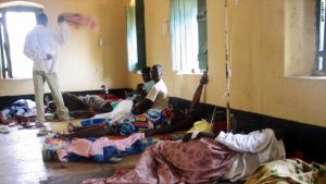 Cholera patients at an hospital ward in Nigeria