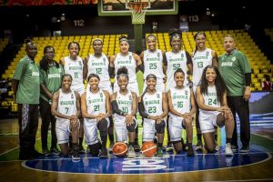 Nigeria's D'Tigress basketball team: beat Angola in Women's Afrobasket competition