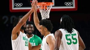 D'Tigers during the game with Germany at the Tokyo Olympics