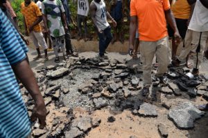 The poorly constructed road