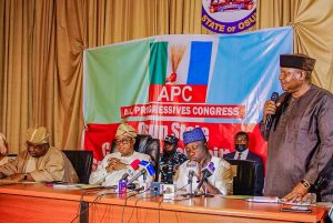 Elegbeleye speaking in Osogbo on Friday