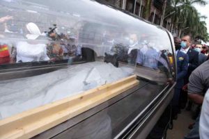 The remains of Late Prophet TB Joshua. Photo by Ayodele Efunla