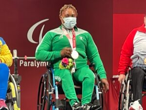 Bose Omolayo: WIns gold medal for Nigeria in the women’s power lifting -79kg in the ongoing 2020 Paralympics in Tokyo.