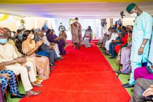 Governor Abiodun speaking during the condolence visit
