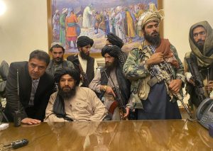 Members of Taliban in Afghanistan's president office