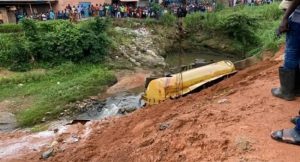 Scene of the accident in Ibadan