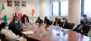 Centre: EFCC Chairman, Bawa and the bank auditors