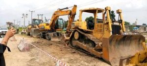 Renolds Construction Company Limited,RCC, mobilizes equipment to site.