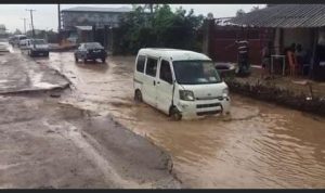 Deplorable section of Igbo-Etche road in Rivers