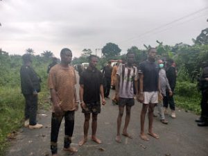 Four suspects who allegedly kidnapped and killed Pastor Friday Olakada, General Overseer of God is God Ministries, Agbonchia,Eleme,Eleme LGA,Rivers.
