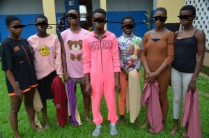 The human trafficking victims rescued by the Edo State Government