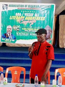 Adi Wali, Chairman,Association of Nigerian Authors, Rivers State branch.