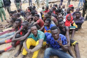 The arrested suspects