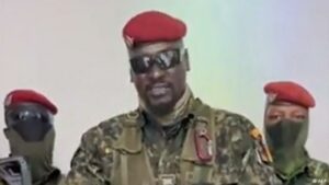 Former French legionnaire, Mamady Doumbouya: said to be behind the unrest