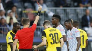 Manchester United and Young Boys UCL match